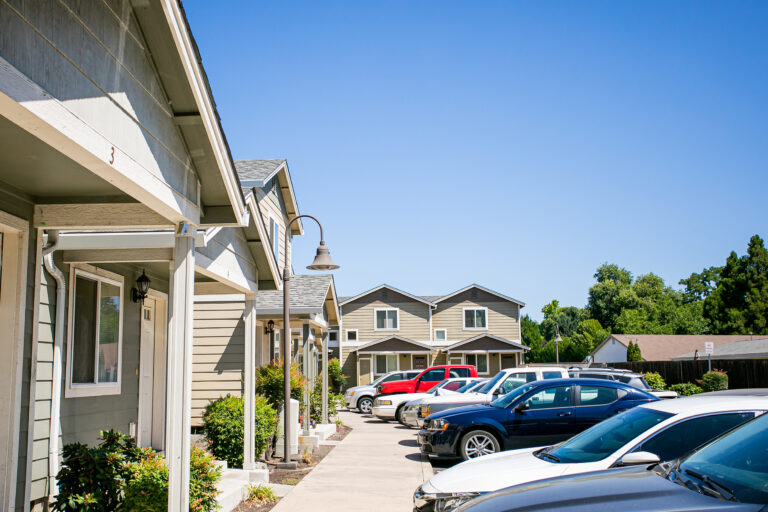 Townhome community with parking